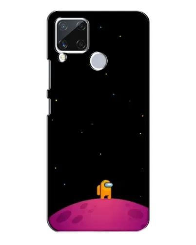 Чехол для Realme C15 с картинкой «Одинокий герой на планете»