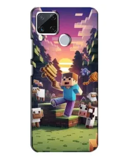 Чохол для Realme C15 з картинкою «Стів на фермі» Чохол для Realme C15 з картинкою «Стів на фермі»