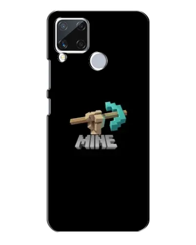 Чехол для Realme C15 с картинкой «Алмазная кирка»