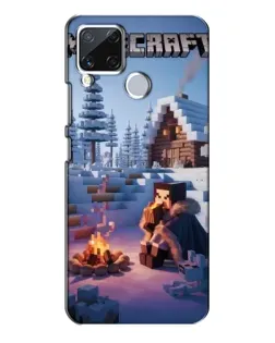 Чохол для Realme C15 з картинкою «Зимовий Minecraft» Чохол для Realme C15 з картинкою «Зимовий Minecraft»