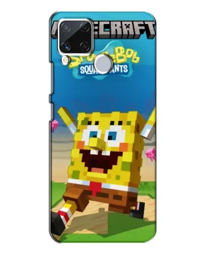 Чехол для Realme C15 с картинкой «Губка Боб Minecraft» Чехол для Realme C15 с картинкой «Губка Боб Minecraft»