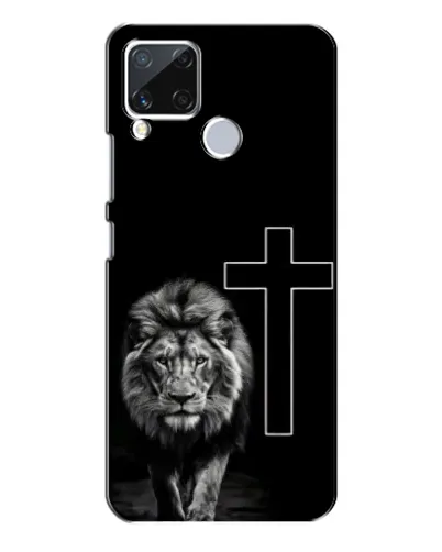 Чехол для Realme C15 с картинкой «Лев и Крест» Чехол для Realme C15 с картинкой «Лев и Крест»