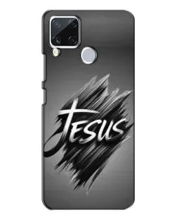 Чехол для Realme C15 с картинкой «Надпись Jesus Graffiti»