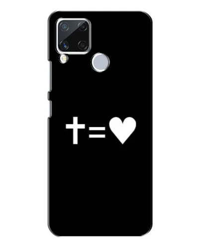 Чехол для Realme C15 с картинкой «Крест и Сердце» Чехол для Realme C15 с картинкой «Крест и Сердце»
