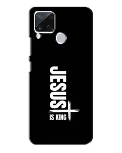 Чехол для Realme C15 с картинкой «Вертикаль веры Jesus»
