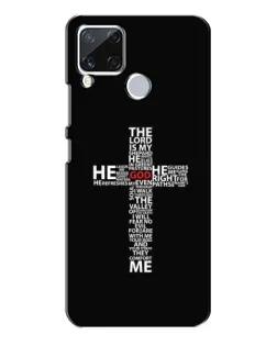 Чехол для Realme C15 с картинкой «Текстовый крест» Чехол для Realme C15 с картинкой «Текстовый крест»