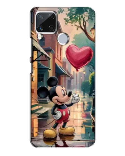 Чехол для Realme C15 с картинкой «Микки и шарик-сердце»