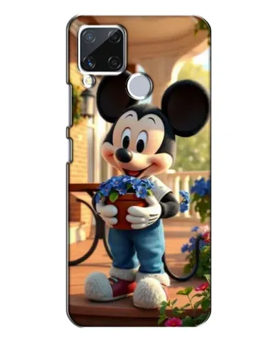 Чехол для Realme C15 с картинкой «Микки садовод»