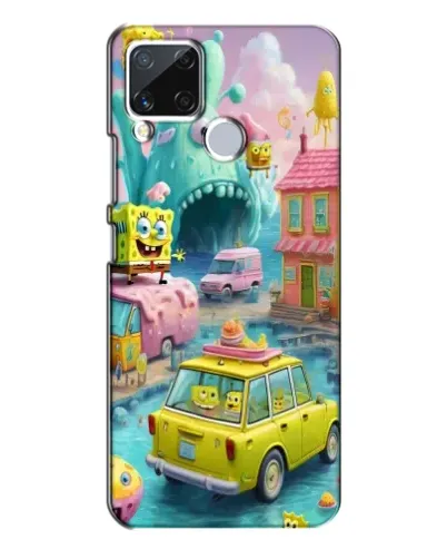 Чехол для Realme C15 с картинкой «Монстр-трак приключения»