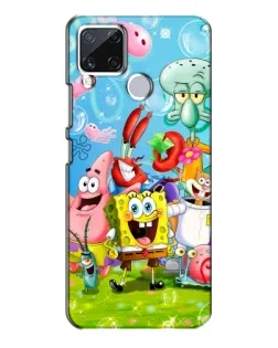 Чехол для Realme C15 с картинкой «Губка Боб и друзья» Чехол для Realme C15 с картинкой «Губка Боб и друзья»