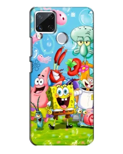 Чехол для Realme C15 с картинкой «Губка Боб и друзья» Чехол для Realme C15 с картинкой «Губка Боб и друзья»