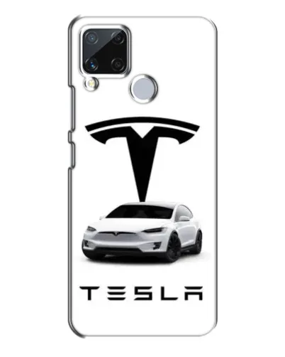 Чехол для Realme C15 с картинкой «Tesla White Style» Чехол для Realme C15 с картинкой «Tesla White Style»