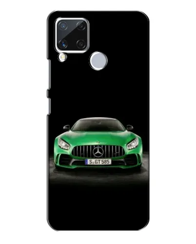 Чехол для Realme C15 с картинкой «Mercedes — неоновый лого» Чехол для Realme C15 с картинкой «Mercedes — неоновый лого»
