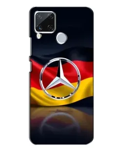 Чехол для Realme C15 с картинкой «Mercedes — флаг Германии»