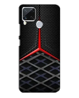 Чехол для Realme C15 с картинкой «Mercedes Carbon Grid»