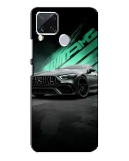 Чехол для Realme C15 с картинкой «Темный Mercedes AMG»