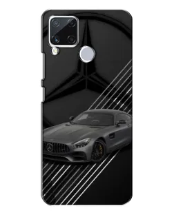 Чехол для Realme C15 с картинкой «Mercedes AMG — графика»