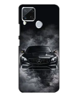 Чехол для Realme C15 с картинкой «Mercedes в дыму»