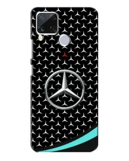 Чехол для Realme C15 с картинкой «Mercedes — бирюзовый акцент»