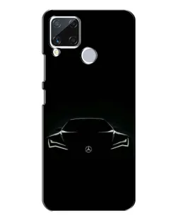 Чехол для Realme C15 с картинкой «Mercedes — силуэт авто» Чехол для Realme C15 с картинкой «Mercedes — силуэт авто»