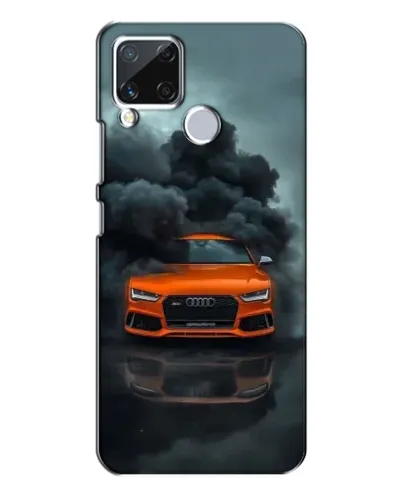 Чехол для Realme C15 с картинкой «Audi в облаках дыма» Чехол для Realme C15 с картинкой «Audi в облаках дыма»