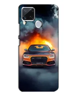 Чохол для Realme C15 з картинкою «Audi у вогняному диму» Чохол для Realme C15 з картинкою «Audi у вогняному диму»