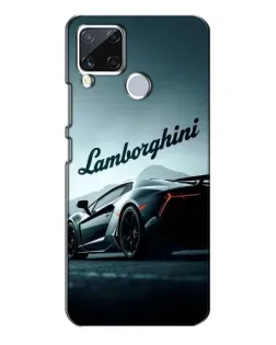 Чехол для Realme C15 с картинкой «Классическая надпись Lamborghini»