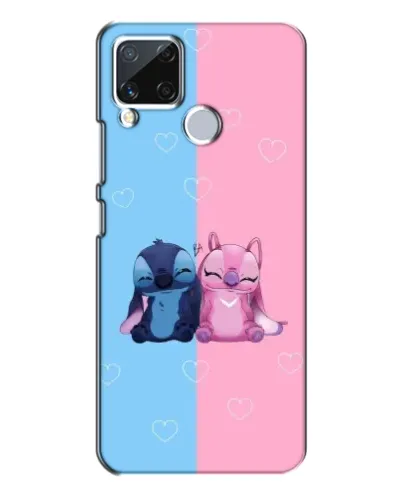 Чехол для Realme C15 с картинкой «Stitch и Angel Love» Чехол для Realme C15 с картинкой «Stitch и Angel Love»
