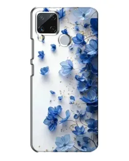 Чохол для Realme C15 з картинкою «Блакитний квітковий каскад» Чохол для Realme C15 з картинкою «Блакитний квітковий каскад»