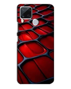 Чехол для Realme C15 с картинкой «Красная глянцевая сетка» Чехол для Realme C15 с картинкой «Красная глянцевая сетка»