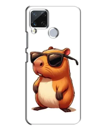 Чехол для Realme C15 с картинкой «Капибара в очках» Чехол для Realme C15 с картинкой «Капибара в очках»