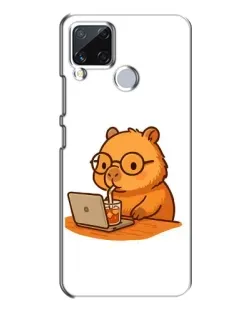 Чохол для Realme C15 з картинкою «Капібара з ноутбуком» Чохол для Realme C15 з картинкою «Капібара з ноутбуком»