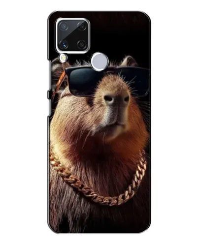 Чехол для Realme C15 с картинкой «Капибара золотая цепь» Чехол для Realme C15 с картинкой «Капибара золотая цепь»