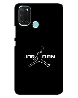 Чехол для Realme C17 с картинкой «Nike Pink Swirl»