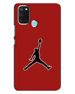 Чехол для Realme C17 с картинкой «Jordan Red Back»