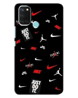 Чехол для Realme C17 с картинкой «Nike Mix Pattern»