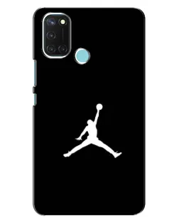 Чехол для Realme C17 с картинкой «Jordan Silhouette»