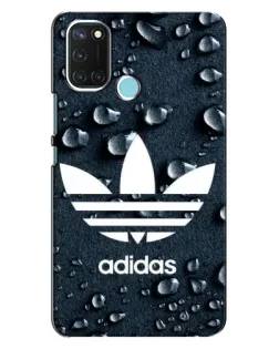 Чехол для Realme C17 с картинкой «Adidas Trefoil Blue»