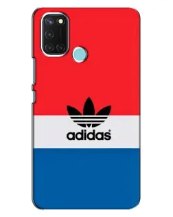 Чехол для Realme C17 с картинкой «Ретро блоки Adidas»