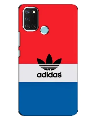 Чехол для Realme C17 с картинкой «Ретро блоки Adidas»