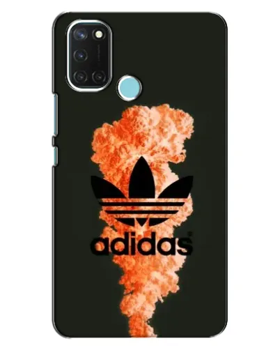 Чехол для Realme C17 с картинкой «Оранжевый дым Adidas»