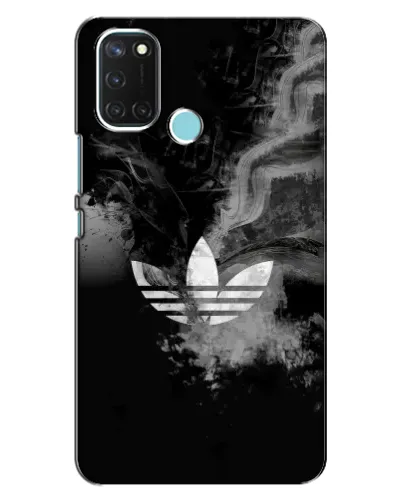 Чехол для Realme C17 с картинкой «Абстрактный дым Adidas»