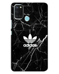 Чехол для Realme C17 с картинкой «Белый мрамор Adidas»