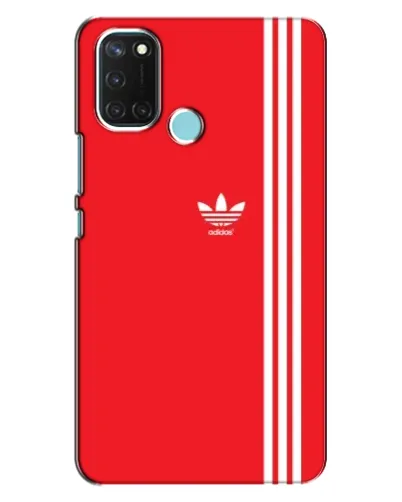 Чехол для Realme C17 с картинкой «Красный минимализм Adidas»