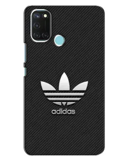 Чехол для Realme C17 с картинкой «Adidas Карбоновая текстура»