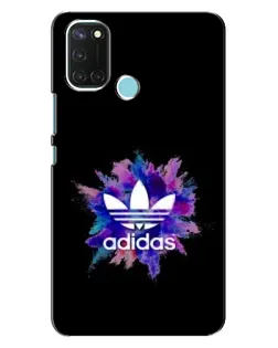 Чехол для Realme C17 с картинкой «Взрыв красок Adidas»