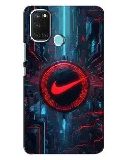 Чехол для Realme C17 с картинкой «Техногенный стиль Nike»