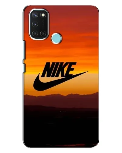 Чехол для Realme C17 с картинкой «Nike — вечерний горизонт»