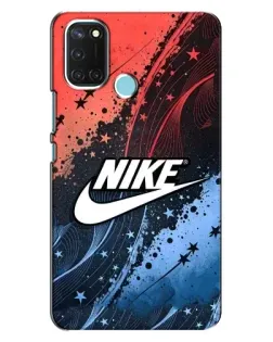 Чехол для Realme C17 с картинкой «Градиентный принт Найк»