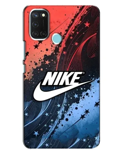 Чехол для Realme C17 с картинкой «Градиентный принт Найк»